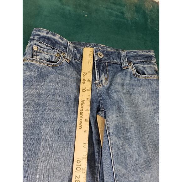 American Eagle Jeans Size 2 Womens Blue Stretch Pant Mid Rise Favorite Boyfriend - Picture 8 of 14
